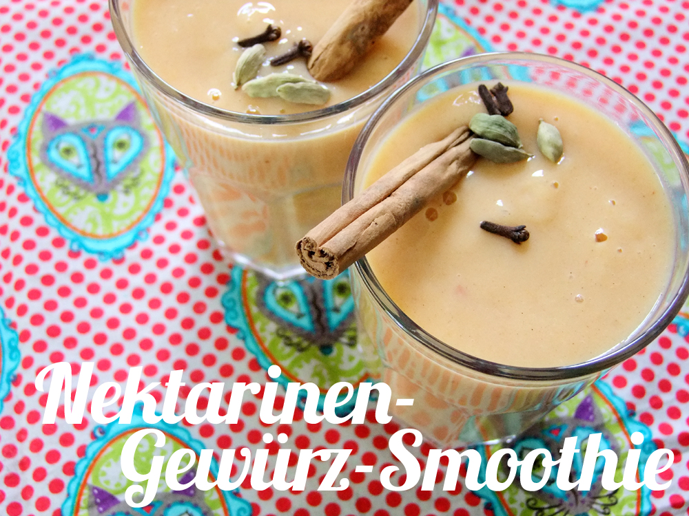 Sommer plus Herbst gleich Gewürze in Smoothie