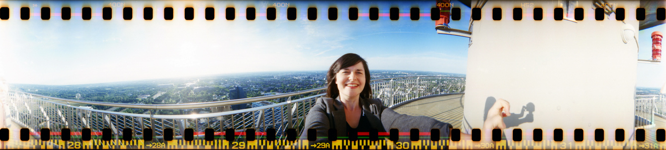 Westfalenpark Dortmund, Aussicht vom Fernsehturm "Florian" - Panorama mit der Lomography Spinner 360° by "Fee ist mein Name"