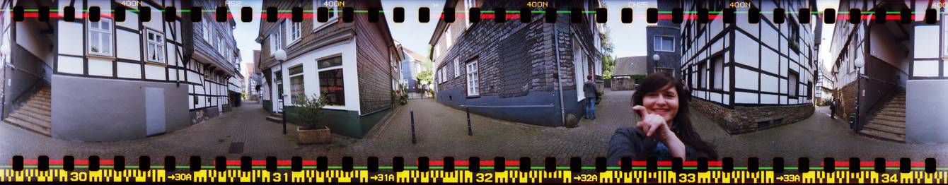 Hattingen Altstadt - Panorama mit der Lomography Spinner 360° by "Fee ist mein Name"