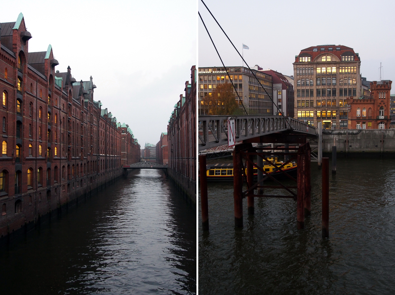 Hamburger Hafen - Die Lichter gehen an