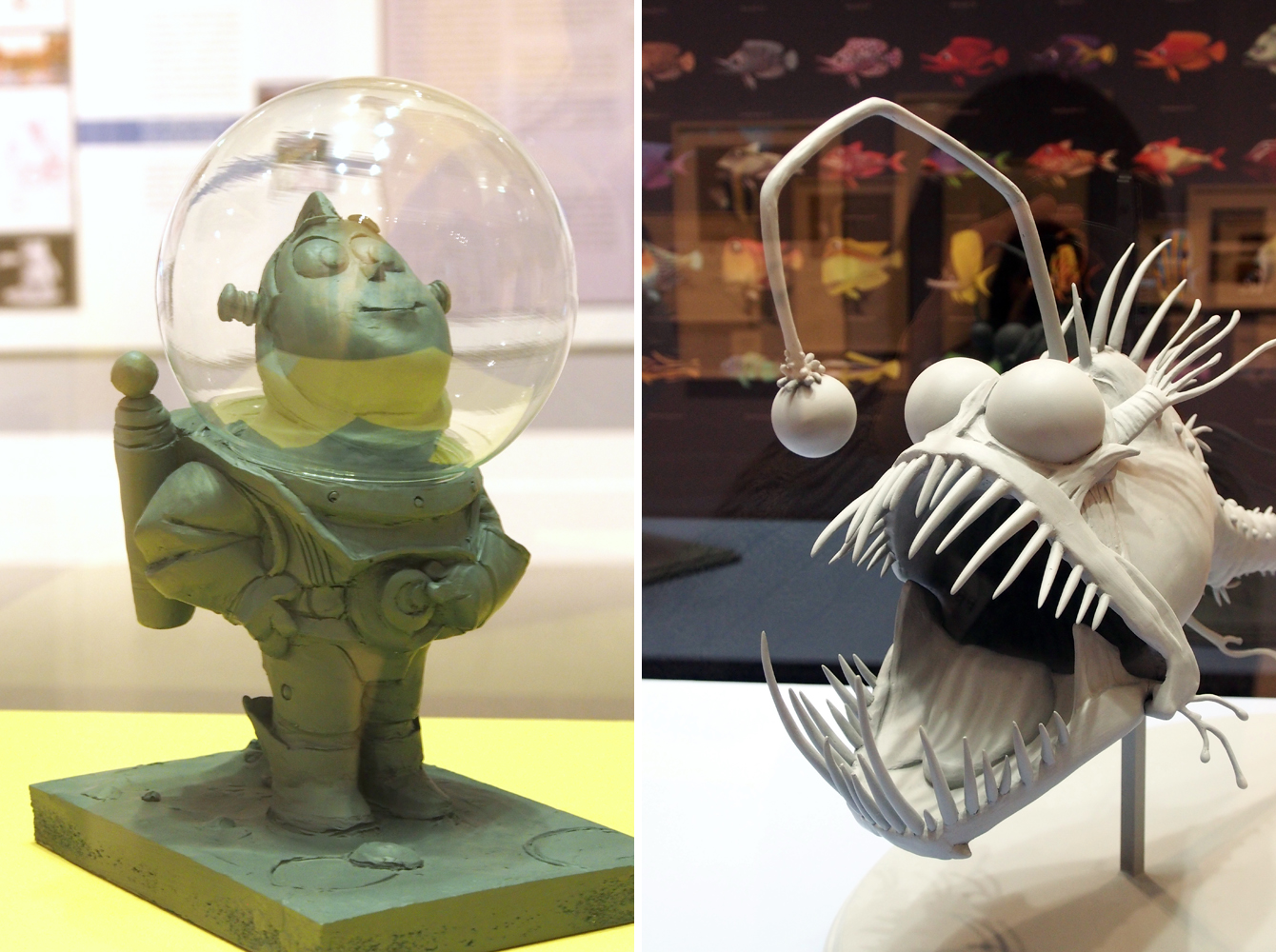 Ausstellung "Pixar - 25 Years of Animation" - Plastiken - Rechte für die abgebildeten Figuren und Kunstwerke liegen bei Pixar, Bildrechte bei "Fee ist mein Name"