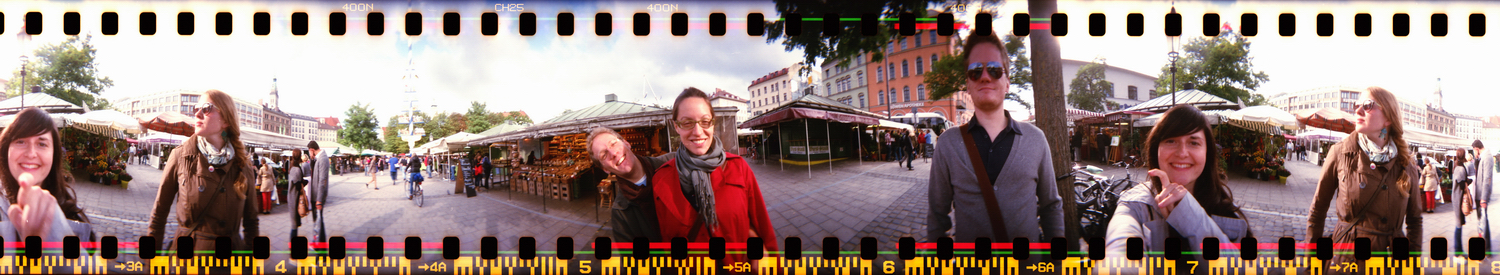 München Odeonsplatz - aufgenommen mit der Lomography Spinner 360°