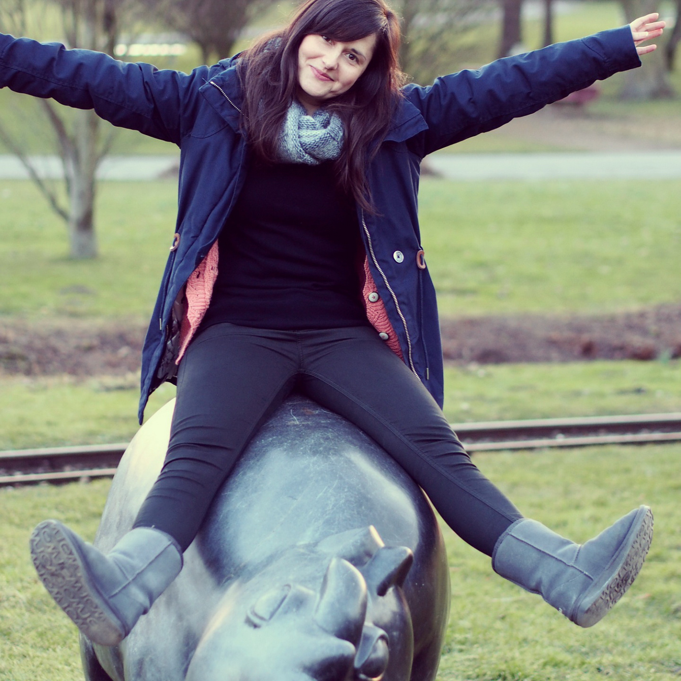 Me and a rhino :)! -"Fee ist mein Name"