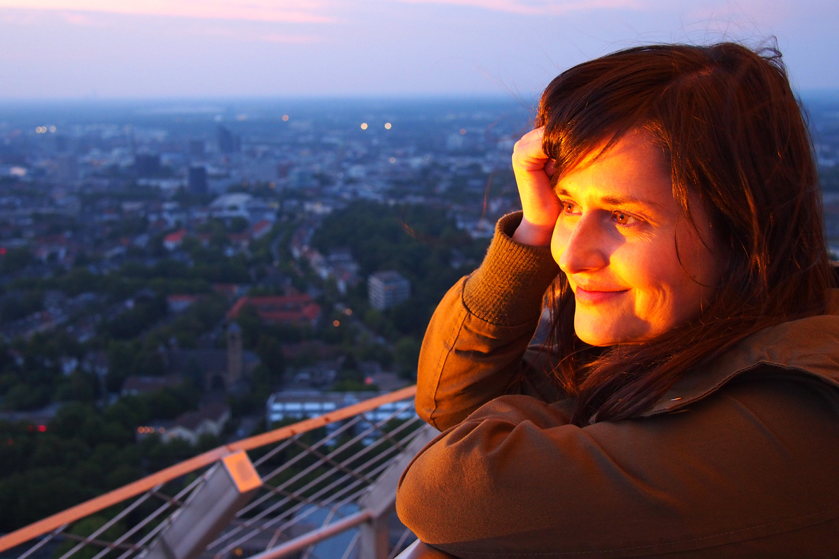 Sonnenuntergang vom Florianturm aus - "Fee ist mein Name"