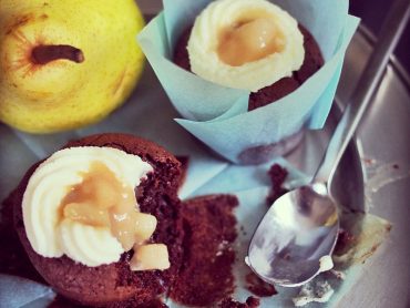 Rezept für Birne-Helene-Cupcakes - "Fee ist mein Name"