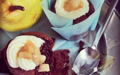 Rezept für Birne-Helene-Cupcakes - "Fee ist mein Name"