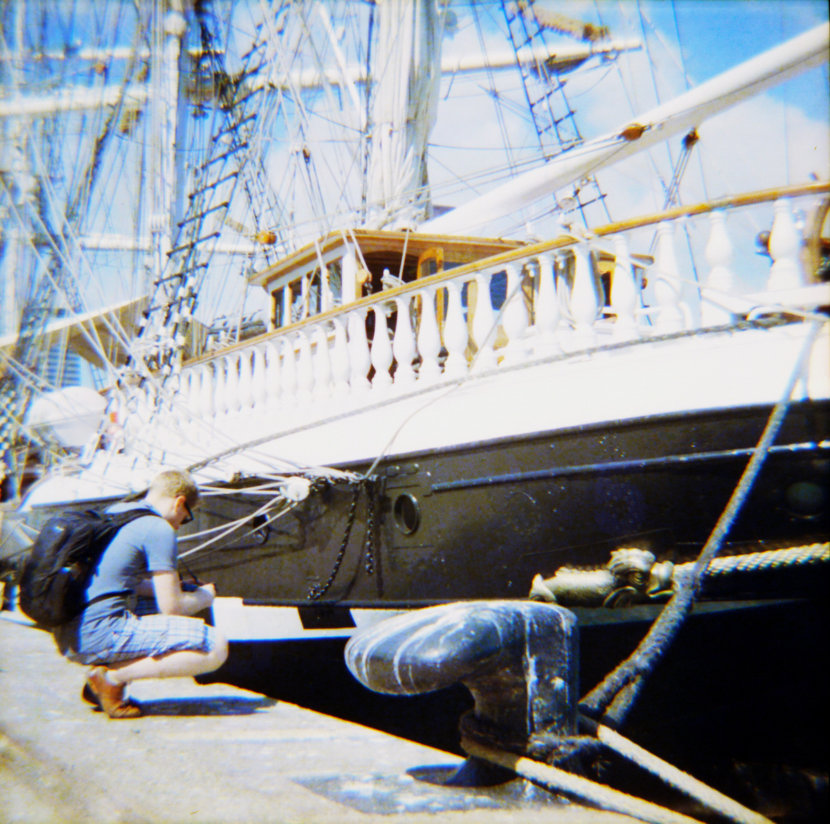 Segelschiff-Regatta im Hafen von Barcelona - Diana F+ Foto auf "Fee ist mein Name"