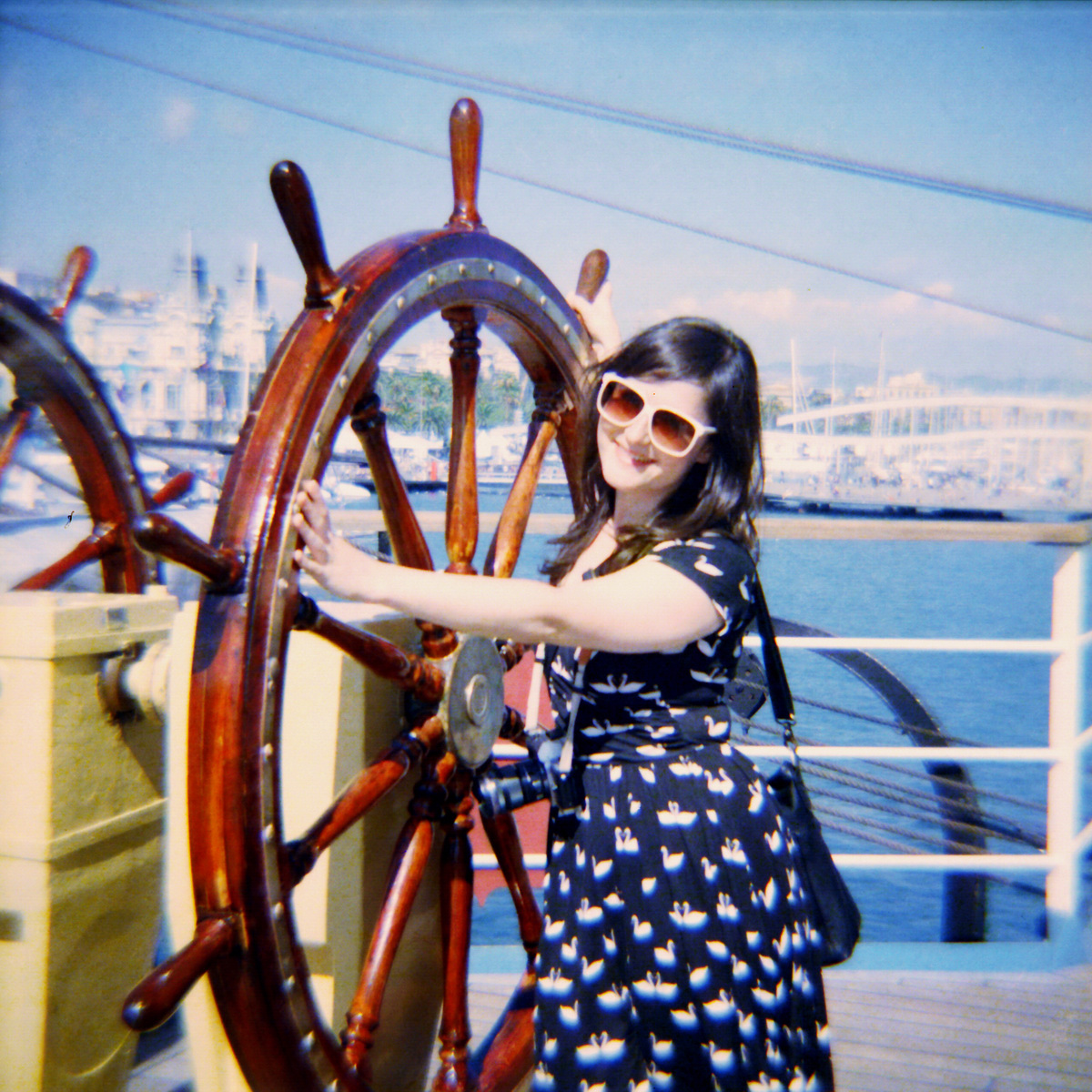 Segelschiff-Regatta im Hafen von Barcelona - Diana F+ Foto auf "Fee ist mein Name"