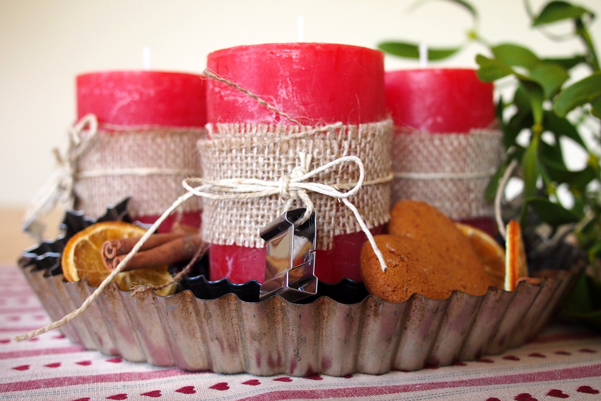 Adventskranz mit "Backthema" - "Fee ist mein Name" // Baking themed advent wreath