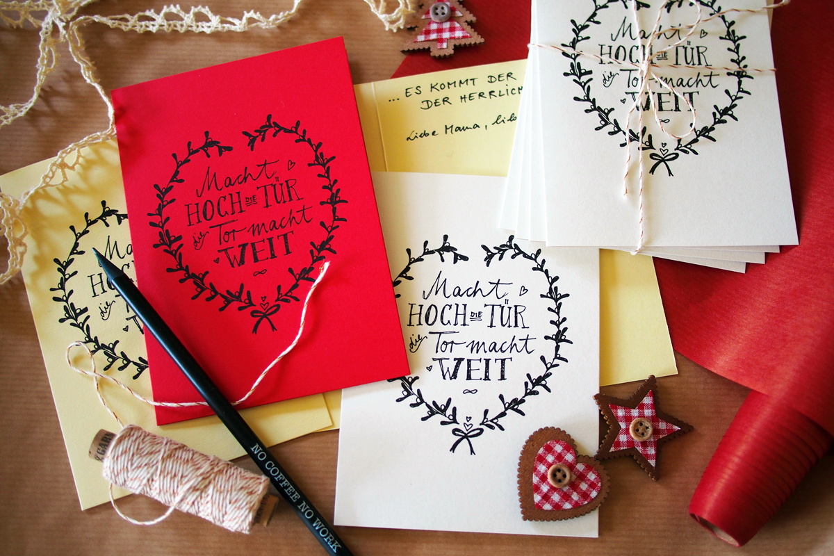 Weihnachtskarten-Freebie zum Ausdrucken von "Fee ist mein Name" // Christmas card free printable