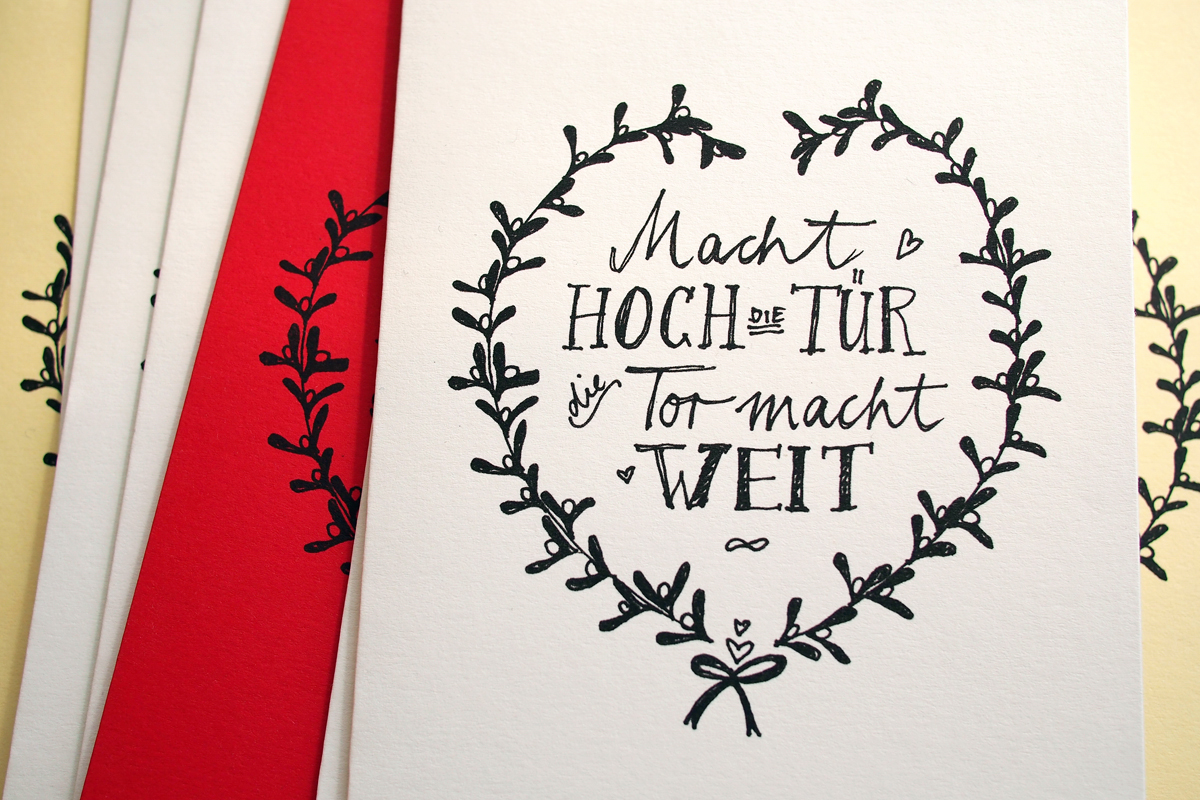 Weihnachtskarten-Freebie zum Ausdrucken von "Fee ist mein Name" // Christmas card free printable