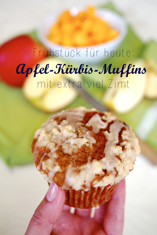 Apfel-Kürbis-Muffins mit extra viel Zimt = Herbst pur | Fee ist mein Name