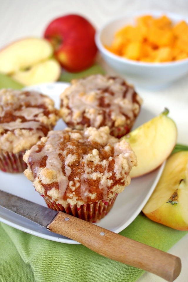 Apfel-Kürbis-Muffins mit extra viel Zimt = Herbst pur