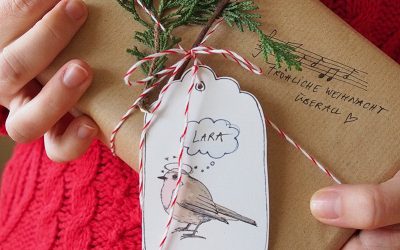Rotkehlchen-Weihnachtskarten-und-Geschenkanhänger-Freebie - "Fee ist mein Name"