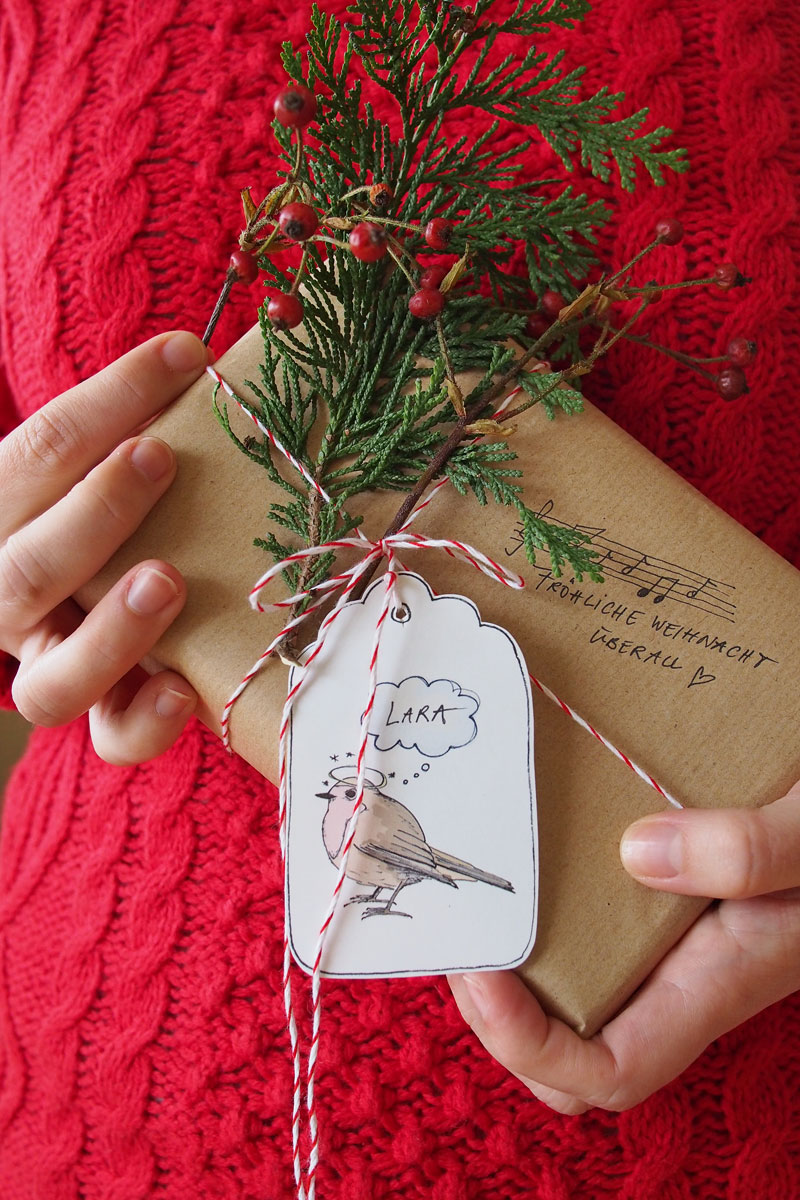 Die Rotkehlchen Offensive Weihnachtskarten Geschenkanhanger Und Christbaumschmuck Freebies Fee Ist Mein Name