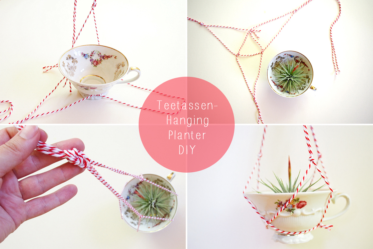 Teetassen Hanging Planter DIY - © Fee ist mein Name 