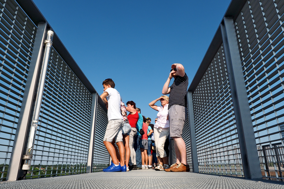 "Über den Rohren, eieiei, muss die Aussicht wohl grenzenlos sein..." – Eine Skywalk-Führung auf Phoenix West – © Fee ist mein Name