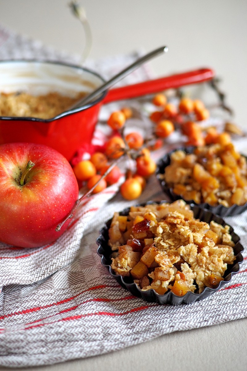 Würziges Apfel-Kürbis-Crumble – Die perfekte Herbst-Liaison mit einem Touch Weihnachten