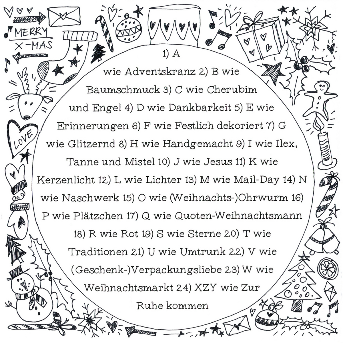 #AdventsABCFee – Ein „Adventskalender“ auf Instagram