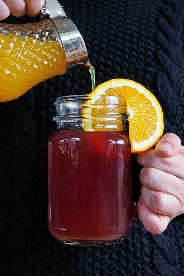Winterliches Orangensirup für Limonade und Punsch