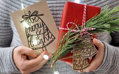 "Be Merry & Bright" - Weihnachtskarten-Freebie 2017 - "Fee ist mein Name"