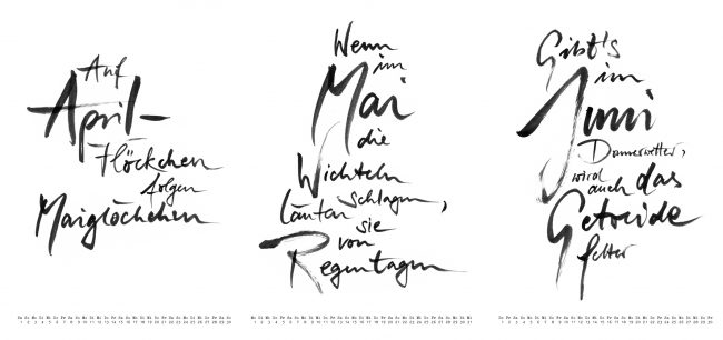 Bauernweisheiten in Zeiten von Pinterest / Handlettering-Kalender-Freebie 2017 - "Fee ist mein Name"