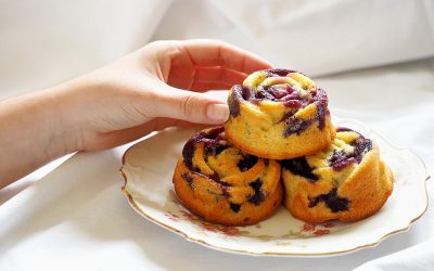 Rezept für Eierlikör-Heidelbeer-Muffins - "Fee ist mein Name"